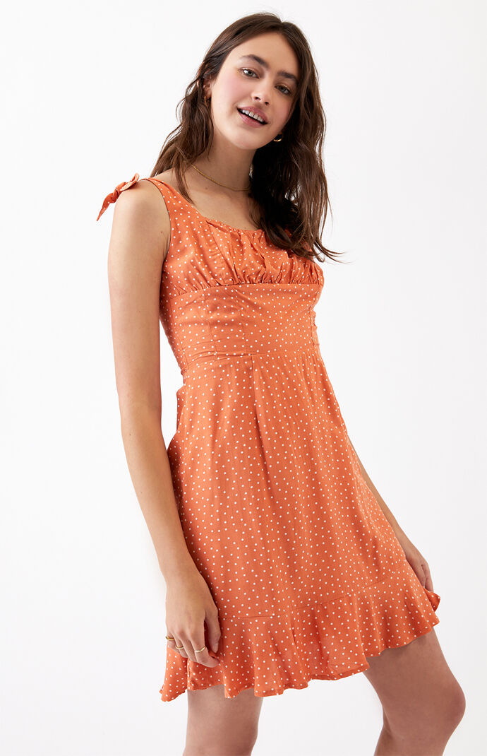 Tie Shoulder Mini Dress