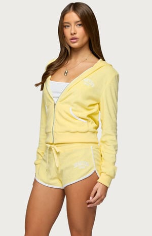 Madilyn Terry Cloth Zip Up Hoodie image number 2