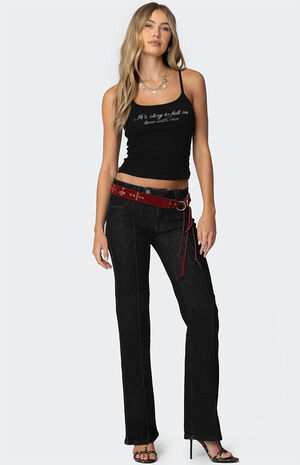 Fall in Love Rhinestone Tank Top image number 4