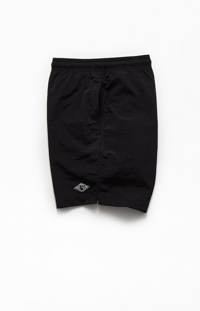 Two Pack Black & Pink 17" Swim Trunks