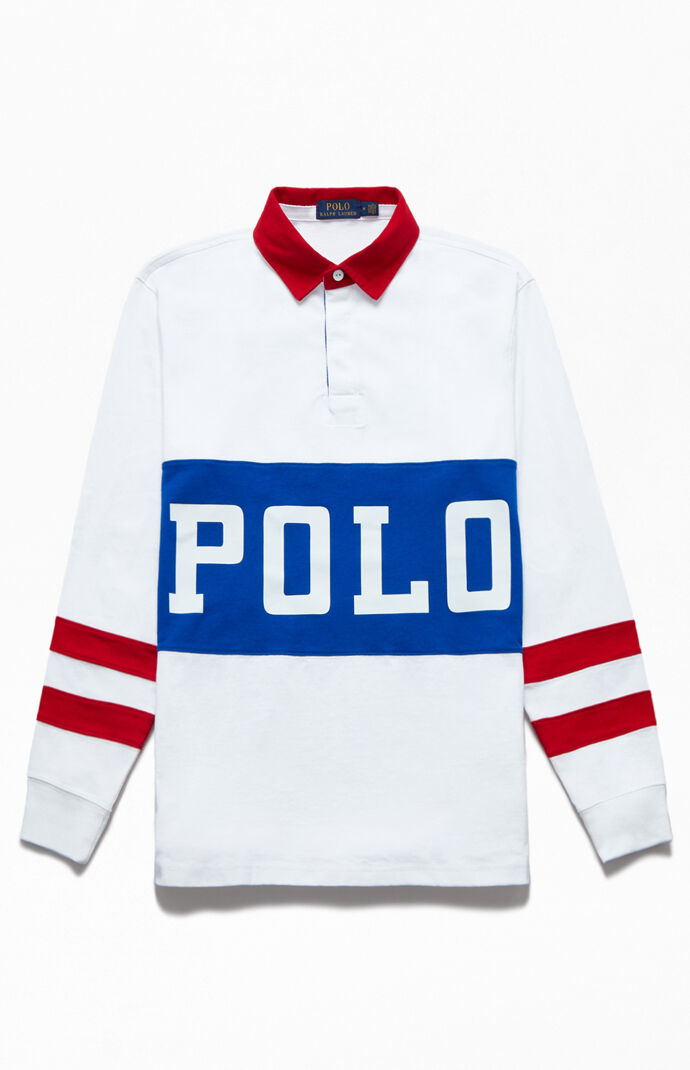 ralph lauren long sleeve rugby polo