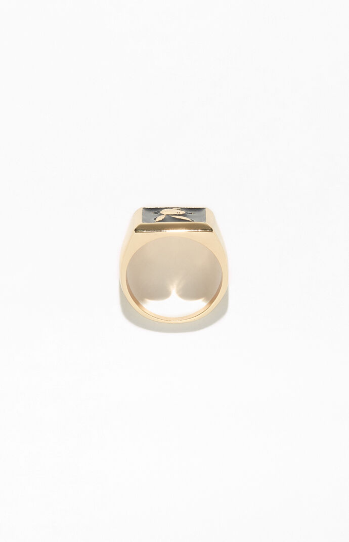 x Playboy Gold Bunny Ring