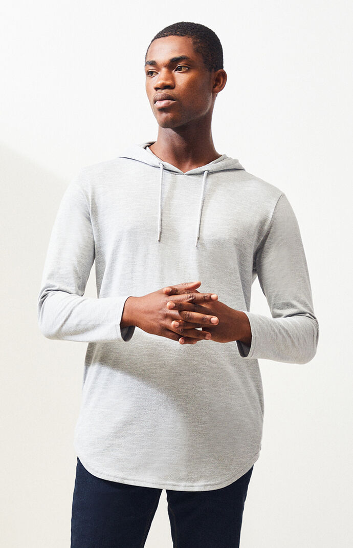Leroy Hooded Long Sleeve Scallop T-Shirt