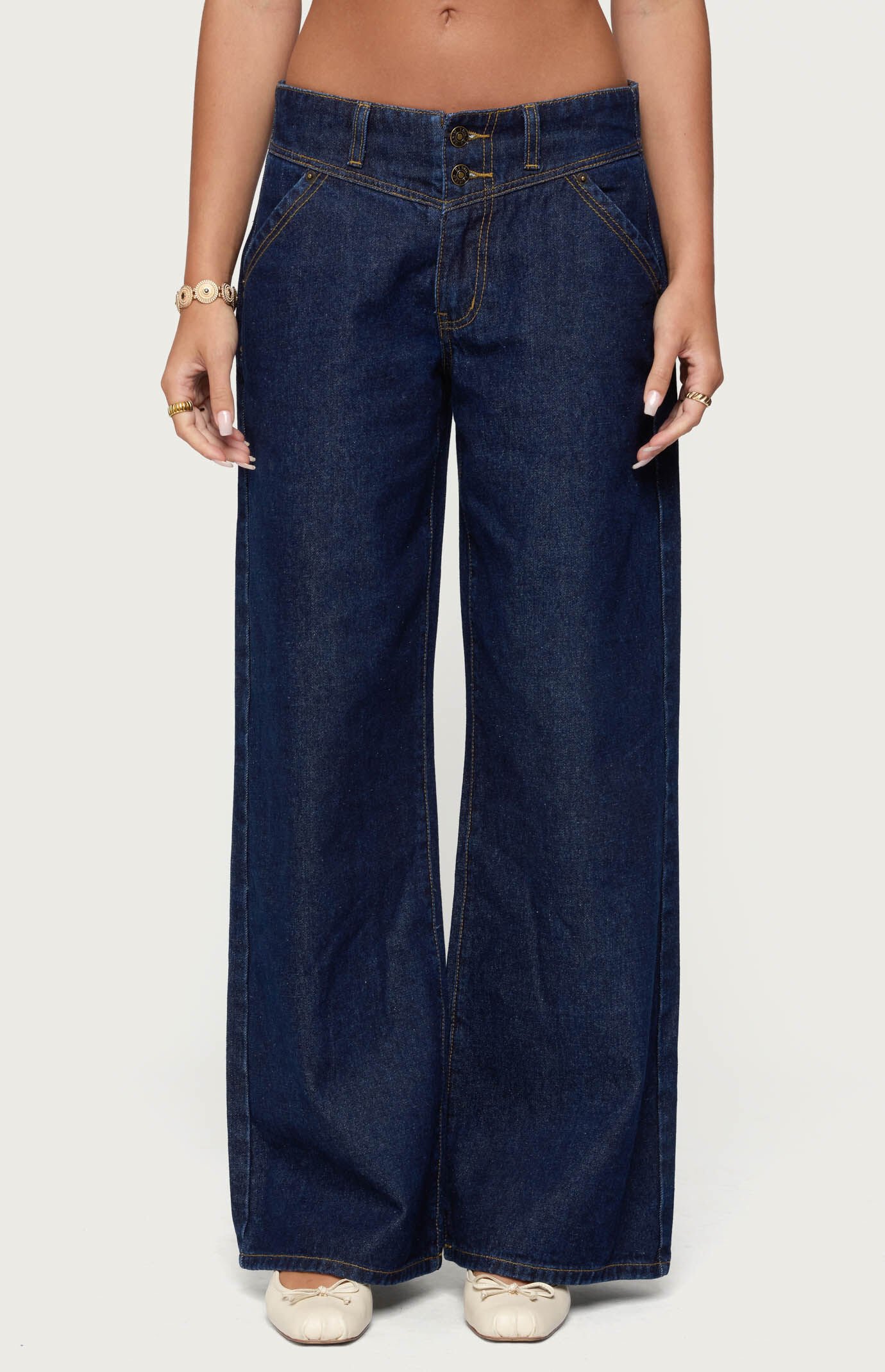 Edikted Meredith Low Rise Jeans