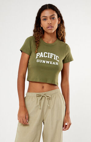 Olive Pacific Sunwear Baby T-Shirt image number 2