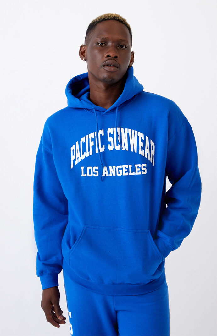 Graphic blue hoodie