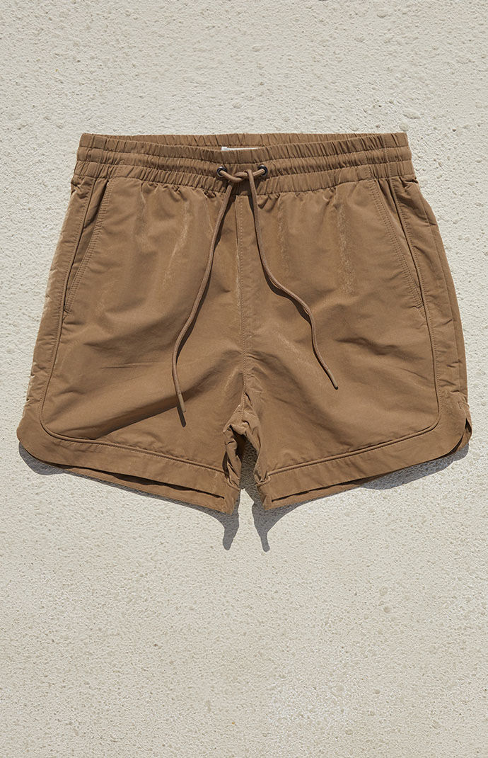 Tan running shorts cheap