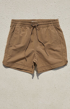 Tan Running Shorts image number 1