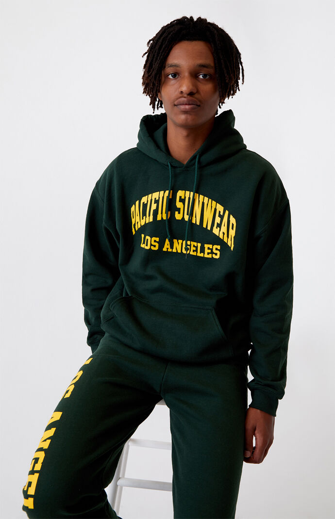 Green LA Graphic Hoodie