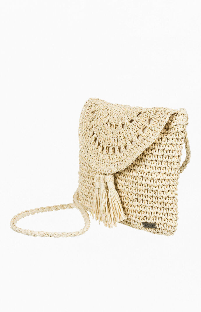 Say Aloha Straw Shoulder Bag