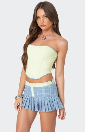 Kayleigh Contrast Pinstripe Corset image number 3