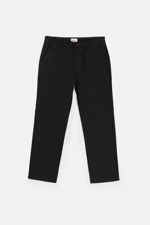 Black Classic Fatigue Straight Pants