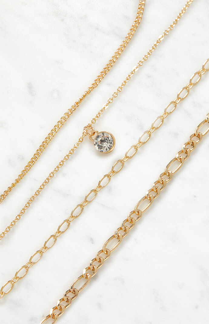4 Pack Different Chains Necklace