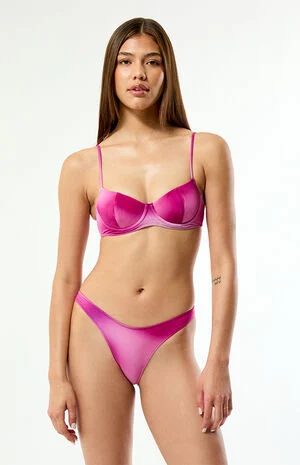 Plum Rae Shine High Cut Bikini Bottom image number 2