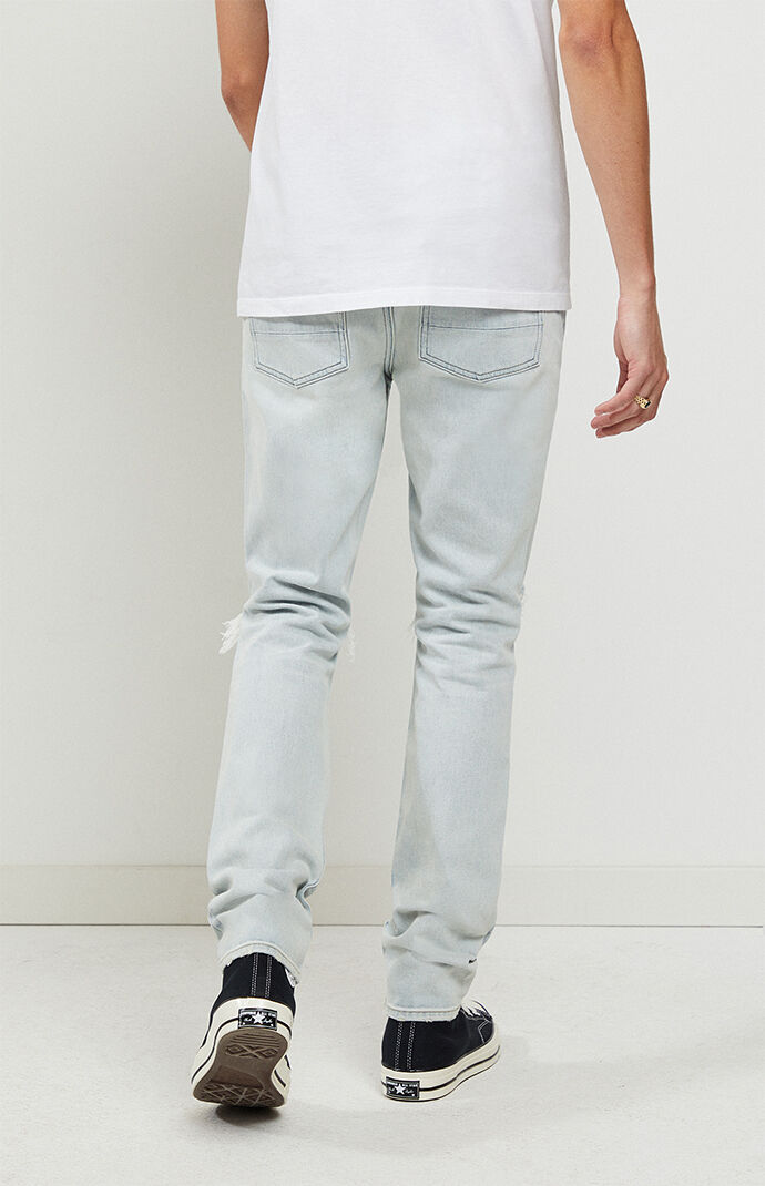 Light Destroy Stacked Skinny Jeans