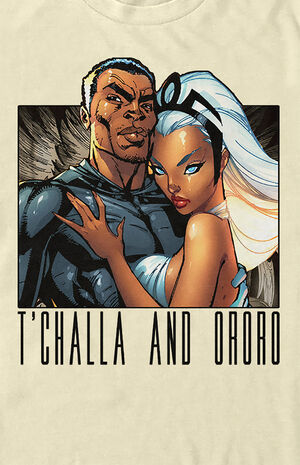 Marvel T'Challa & Ororo T-Shirt image number 2