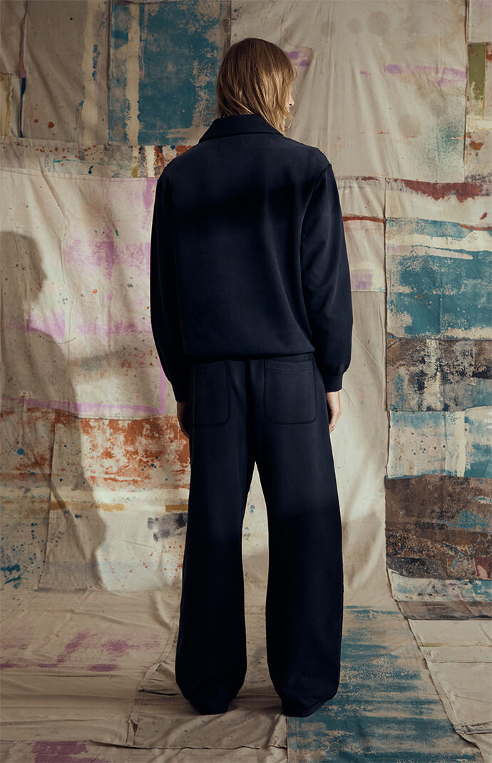 FIELD OF STUDY by Pacsun Embroidered Quarter Zip Sweatshirt