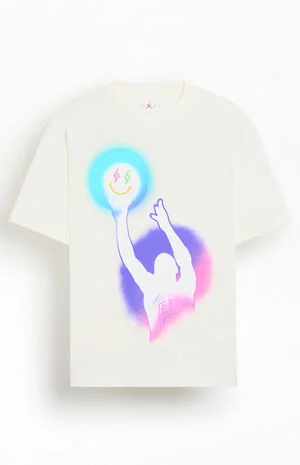 White J Balvin Hoops T-Shirt image number 1