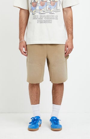 Frasier Fleece Cutoff Carpenter Baggy Sweat Shorts image number 1