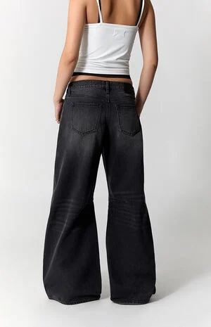 Ronnie Ultimate Low Rise Barrel Jeans Black image number 4