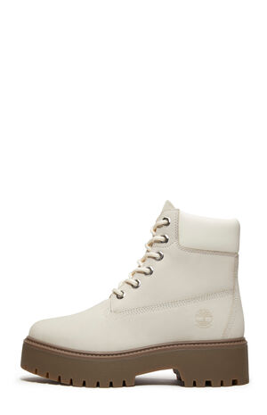 Women's Natural Nubuck Stone Street 6inch Lace-Up Waterproof Boots image number 8