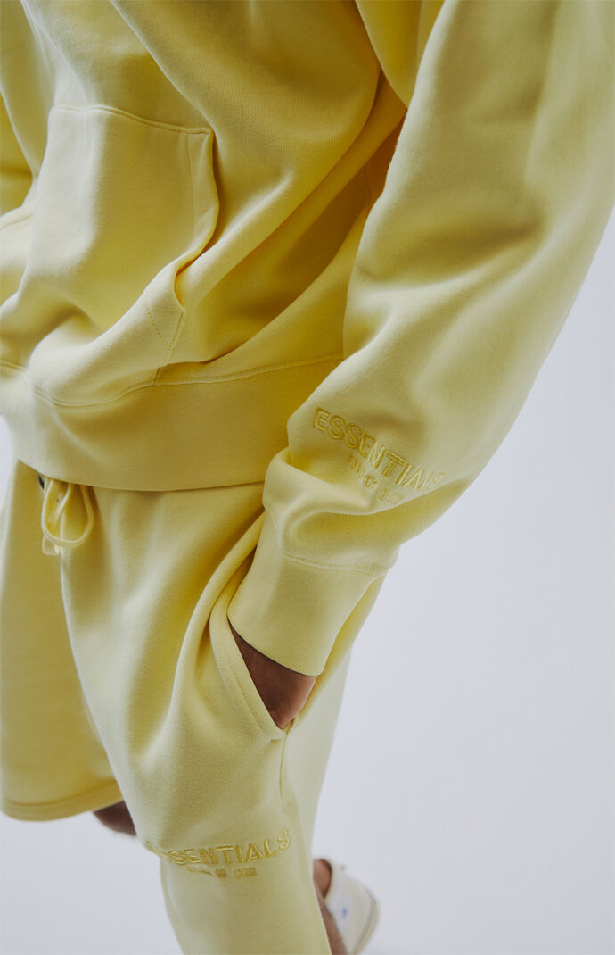 essentials yellow hoodie