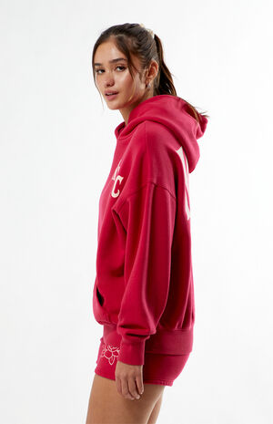 NYC Floral Chainstitched Oversized Hoodie image number 4