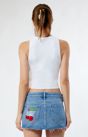 By PacSun Cherry Coke Lace Trim Tank Top image number 4