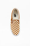 Classic Checkerboard Brown Slip-On Shoes Classic Checkerboard Brown Slip-On Shoes image number null