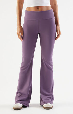 PAC WHISPER Active Fold-Over Waistband Flare Yoga Pants image number 4