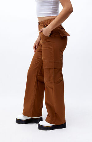 Brown Cargo Trousers image number 3