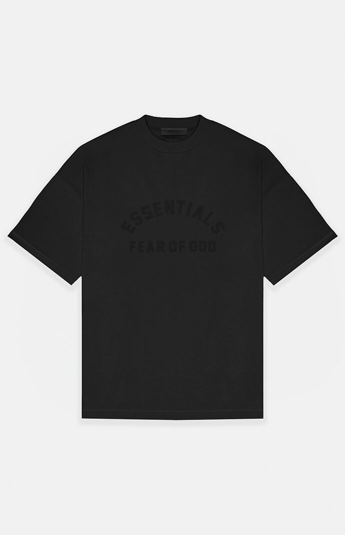 Fear of God Essentials Black Heavy T-Shirt | PacSun
