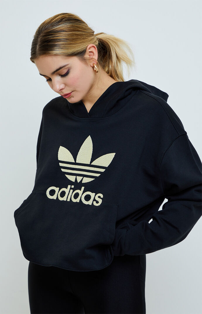 adidas black and gold hoodie