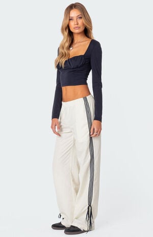 Remy Bow Ribbon Track Pants image number 4