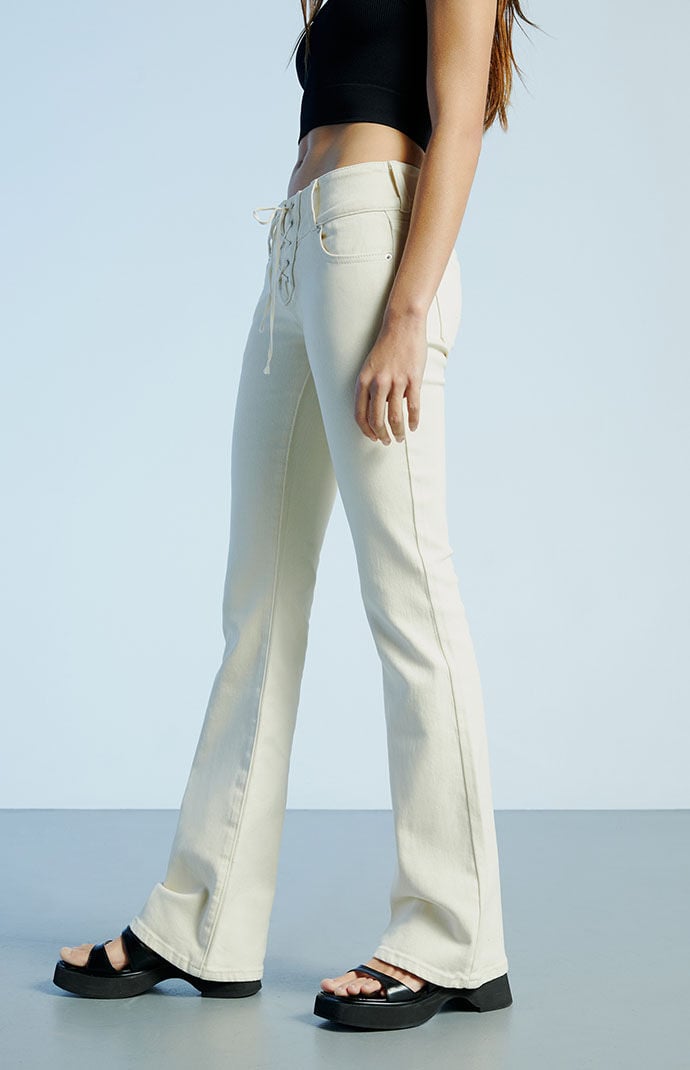 Pacsun lace shop up jeans
