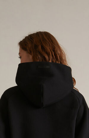 Women's Black Fleece Cropped Hoodie image number 5