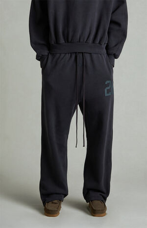Vintage Black Tear-Away Baggy Sweatpants image number 3