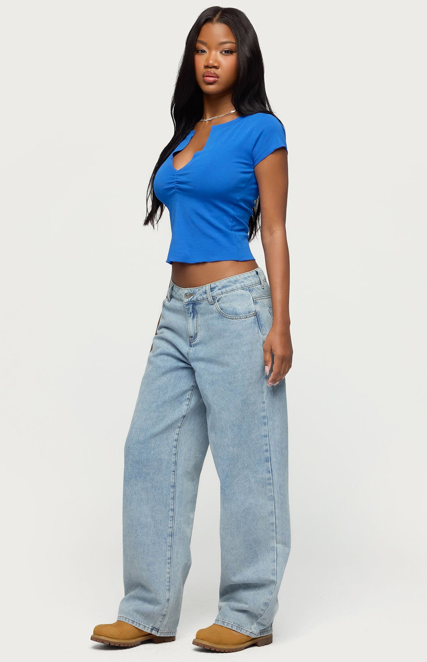 Edikted Andria V Neck Top