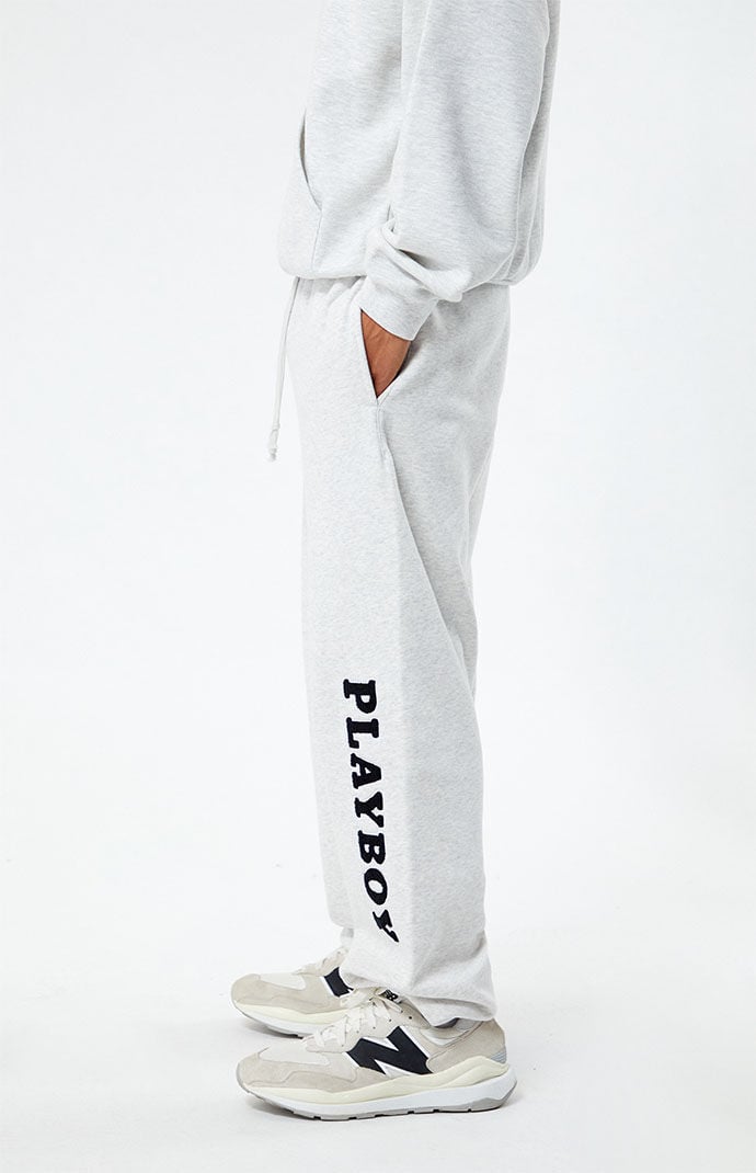 White best sale playboy sweats