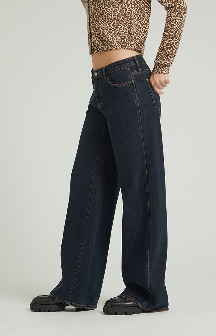 Pacsun Casey Low Rise Baggy Jeans Dark Indigo