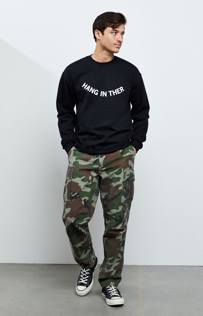 Hang In There Crew Neck Sweatshirt