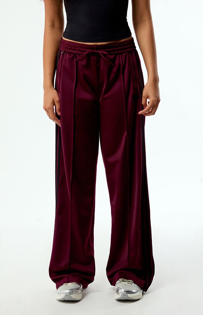 adidas Maroon Firebird Loose Track Pants