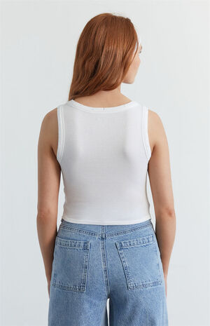 Ripped Edge Ribbed Tank Top image number 3