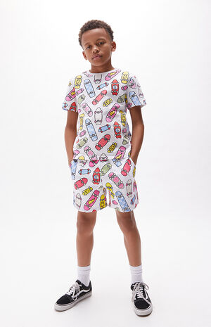 AOP Skateboard Sweat Shorts image number 4