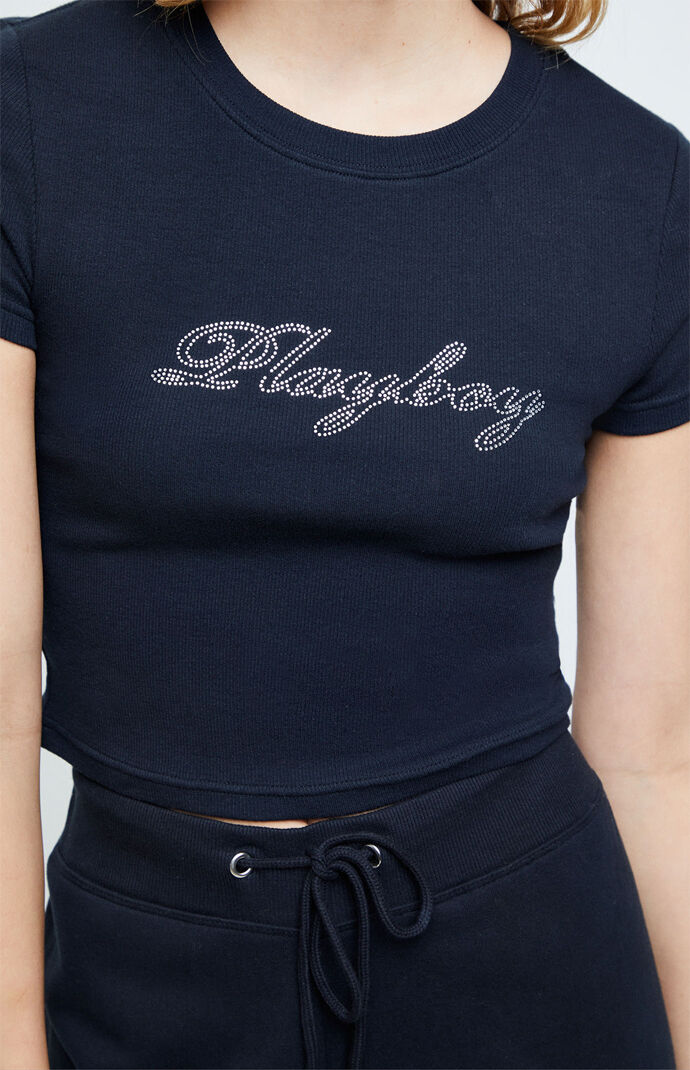 Playboy Baby Bunny Bedazzle T Shirt Pacsun