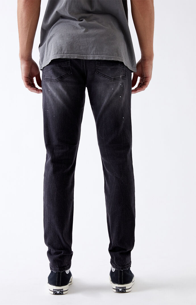 Black Paint Splatter Skinny Jeans