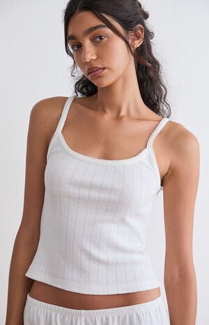 Pointelle Pajama Tank Top image number 1