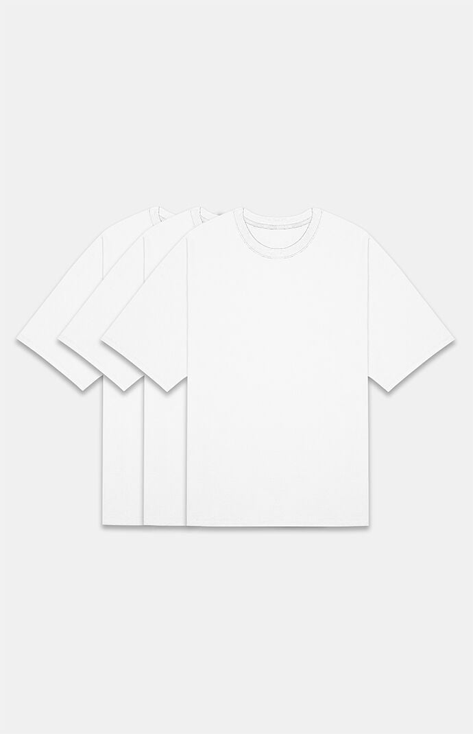 FOG - Fear Of God Essentials White 3 Pack T-Shirts | PacSun