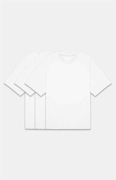 Essentials White 3 Pack T-Shirts