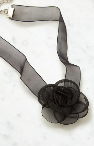 Ribbon Flower Choker image number 2